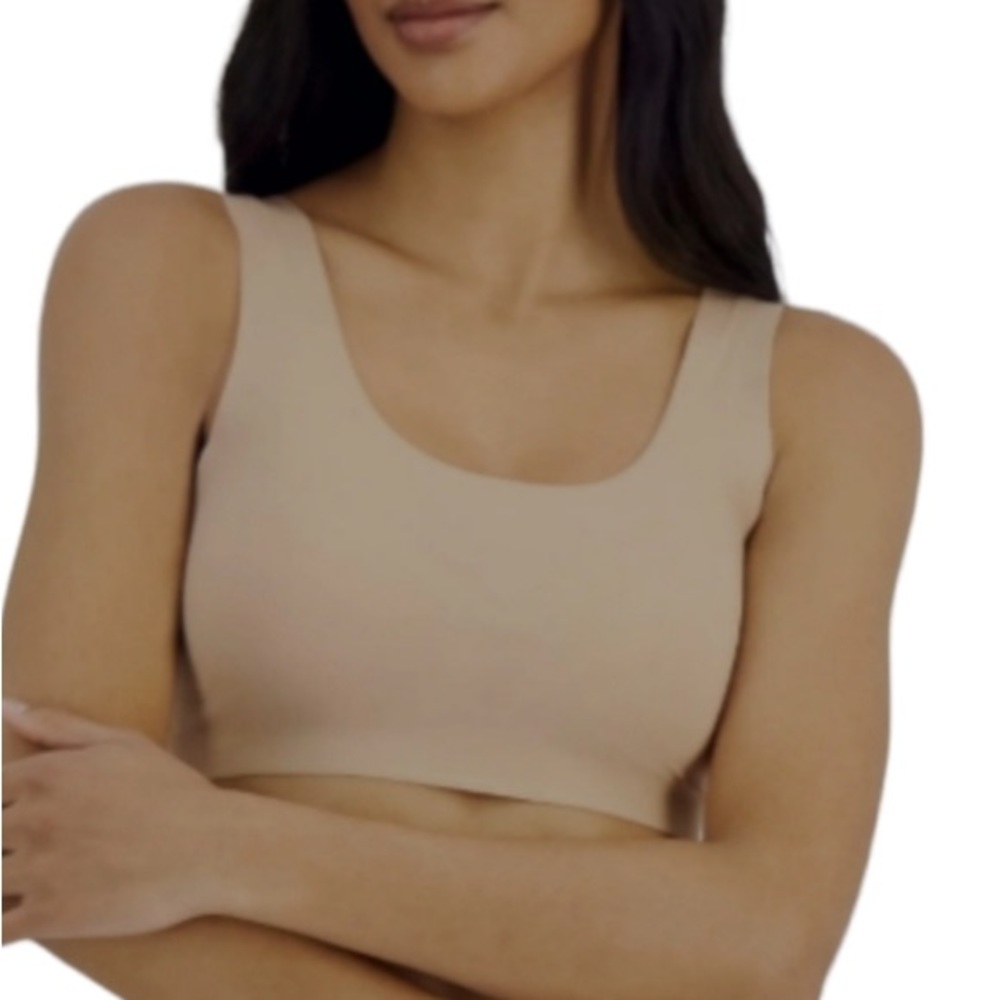 ALFANI INTIMATES Laser Cut Seamless Wireless Bralette, Latte Cafe, SZ-S,M, NWT